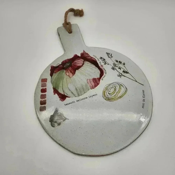 NWOT Rosanna Artist Sketchbook Farm To Table Collectable Ceramic Charcuterie‎ - Picture 1 of 8